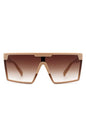 Oversize Square Flat Top Fashion Women Sunglasses