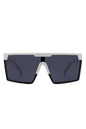 Oversize Square Flat Top Fashion Women Sunglasses