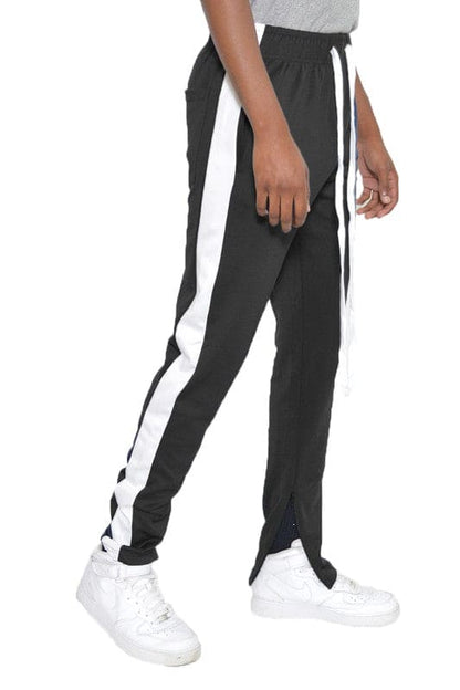 SLIM SKINNY  STRIPE DESIGN TRACK PANT JOGGERS