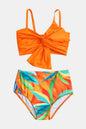 Twisted Spaghetti Strap Two-Piece Swim Set