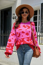 Leopard Drop Shoulder Sweater - Image #7