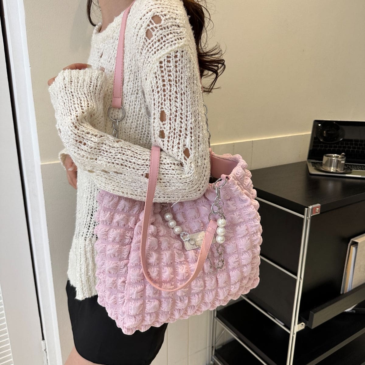 Bubble Textured Tote Bag