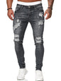 Men's Fashion Ripped Slim Skinny Jeans