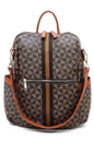 PM Monogram Striped Convertible Backpack