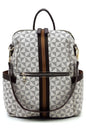 PM Monogram Striped Convertible Backpack