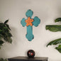 1 X 15.75 X 23.75 Blue Rustic Cross Wooden - Wall Decor