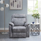 36.2" X 39.37" X 41.7" Grey Air Leather -  Power Recliner With Usb Port