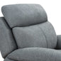 35.43" X 39.37" X 39.8" Light Grey Fabric Glider & Swivel Power Recliner With Usb Port