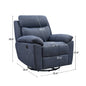 35.43" X 39.37" X 39.8" Light Grey Fabric Glider & Swivel Power Recliner With Usb Port