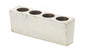 Distressed White 3 Hole Sugar Mold Candle Holder