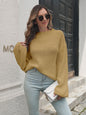 Round Neck Dropped Shoulder Sweater