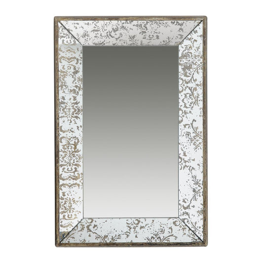 16" x 24" Rectangle Vintage Style Wall Mounted Accent Mirror